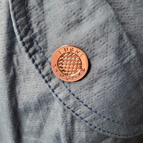 JINGPIN FUSHI | Women's teal argyle quilted texture fashion jacket. Size XS. - Picture 5 of 11